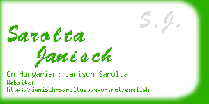 sarolta janisch business card